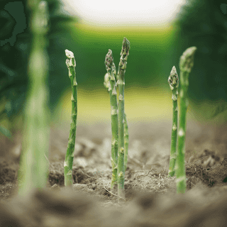 A close photo of a Asperge