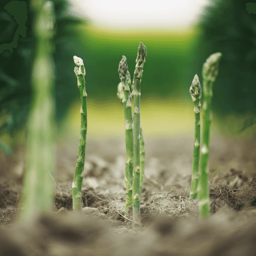 A close photo of asparagus