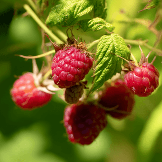 A close photo of a Framboise