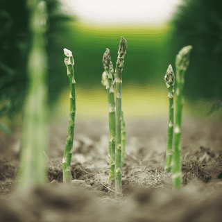 A close photo of a Asparagus
