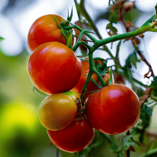 A close photo of a Tomato