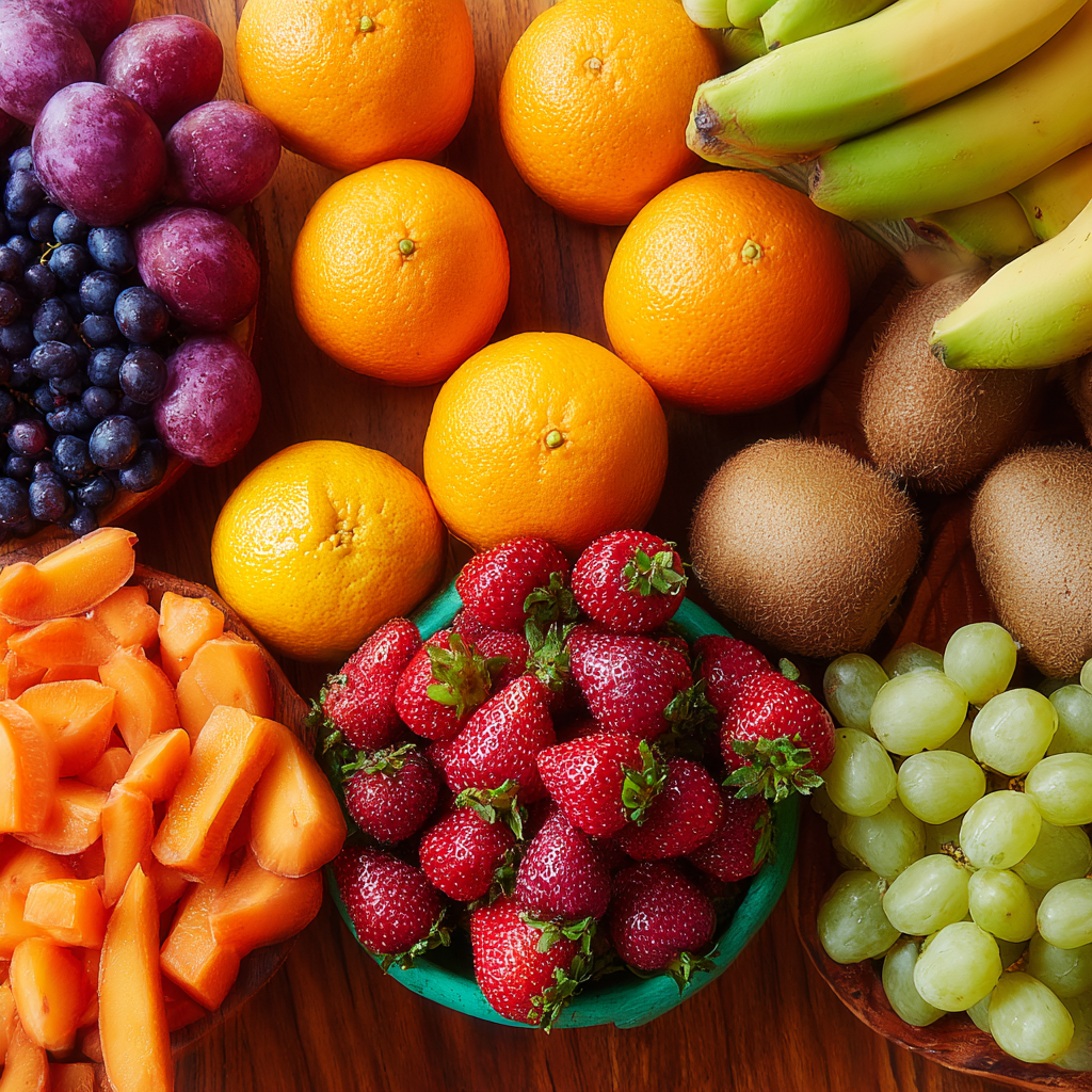 Fruits on a table