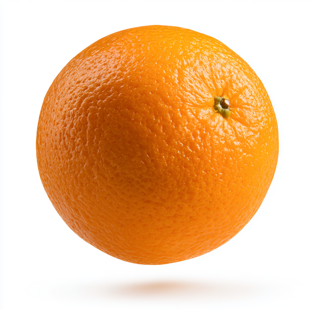 A perfectly ripe orange