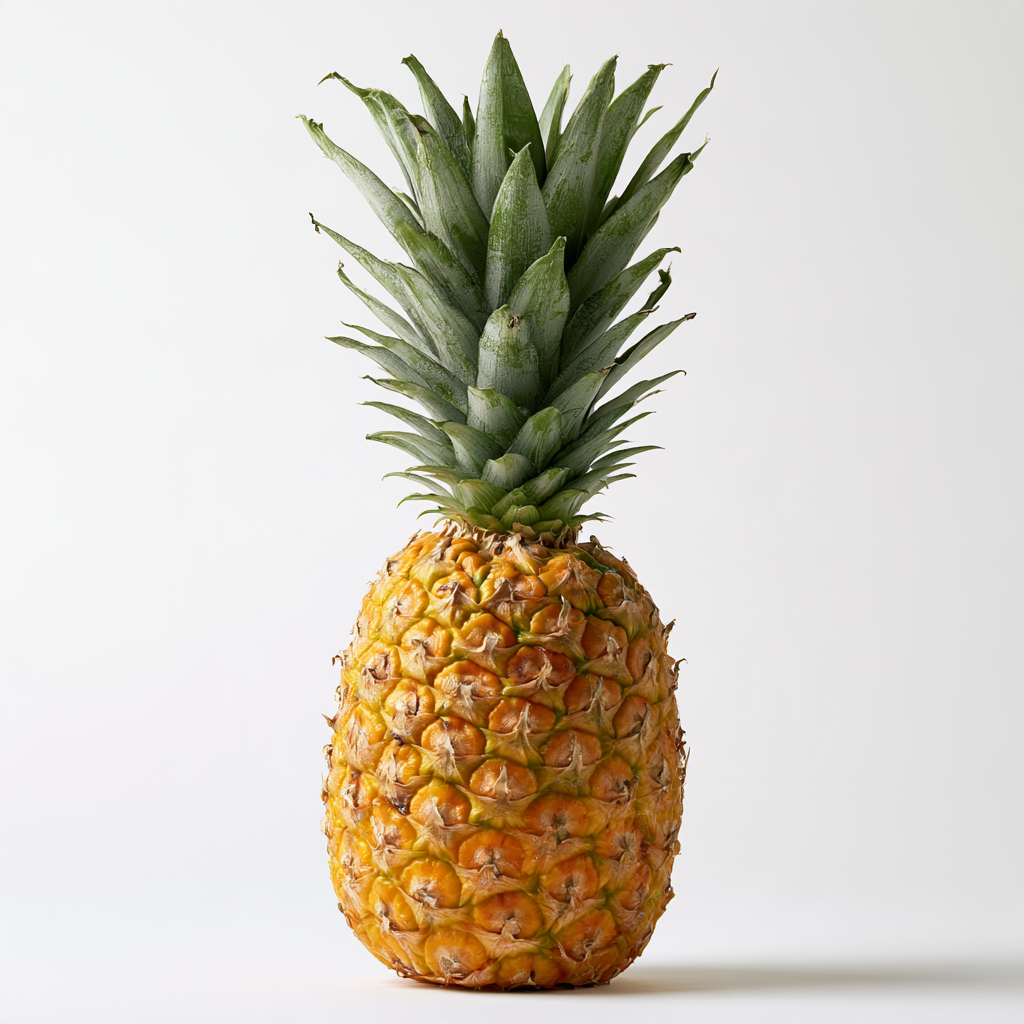A perfectly ripe pineapple