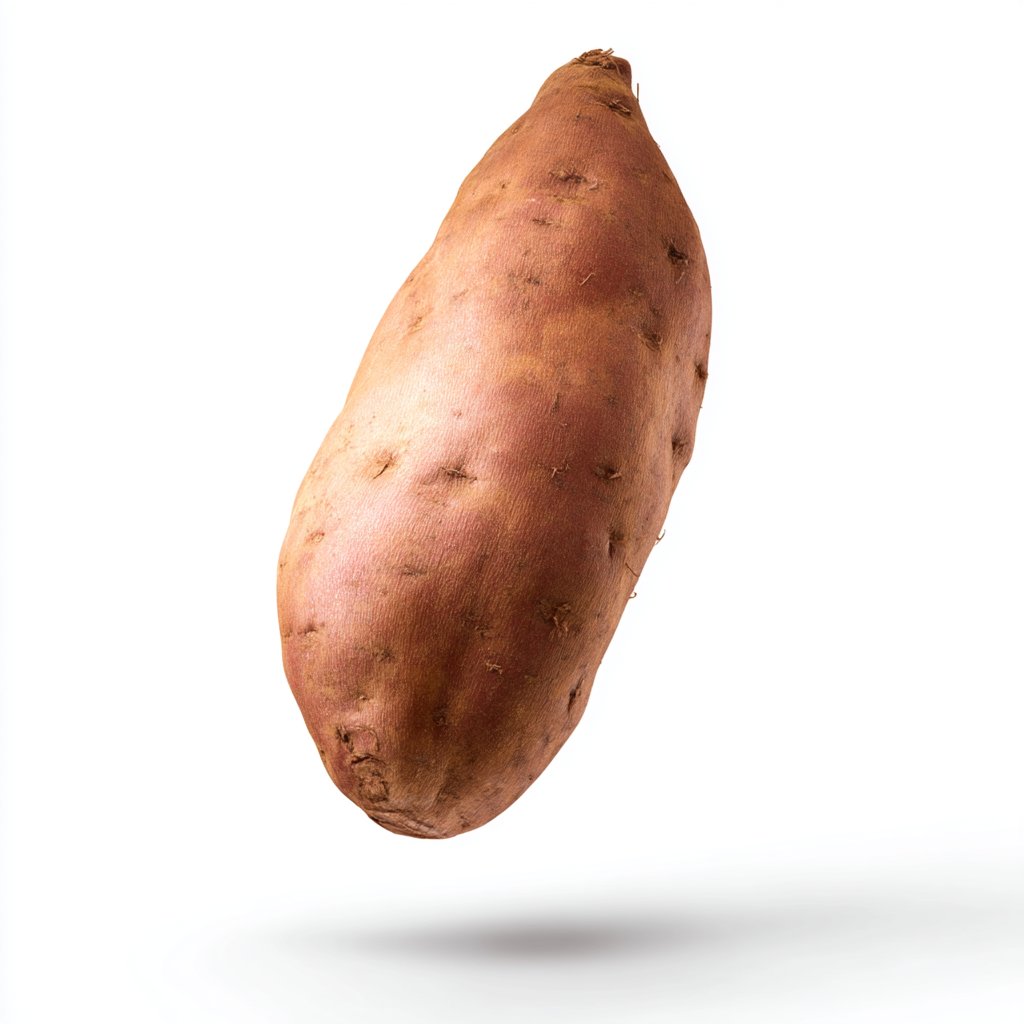 A perfectly ripe sweet potato